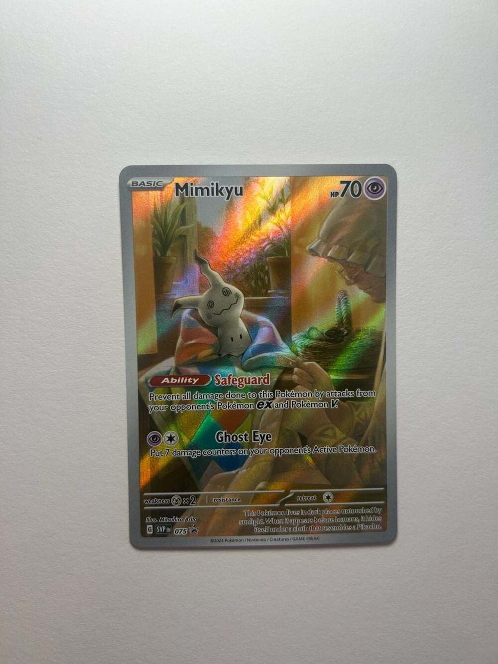 Pokemon Black Star Promo Mimikyu #075 Illustration Rare
